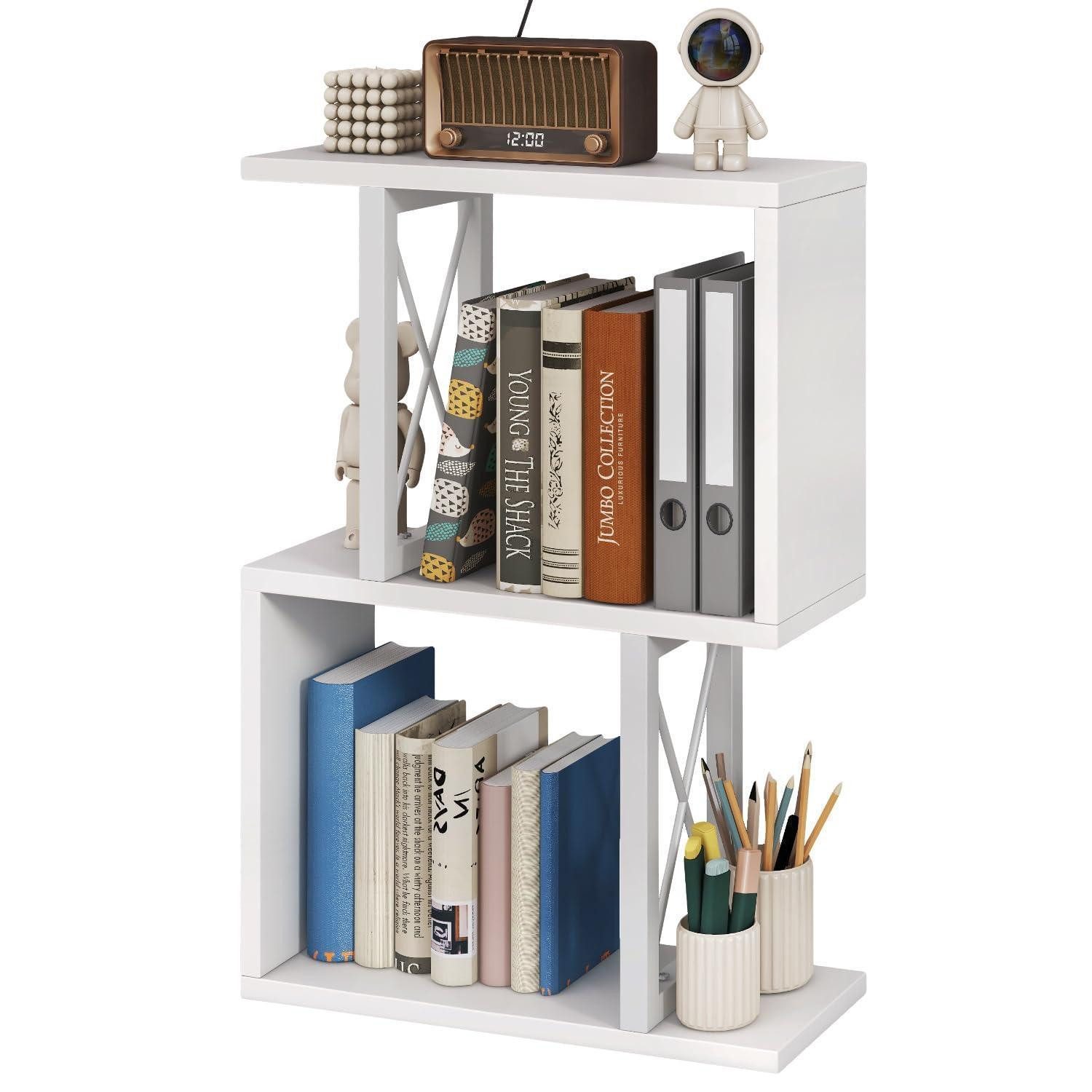 LuxusKollektion Bücherregal Bücherregal 3-stöckig Tischregal TMZ011W, 1-tlg.