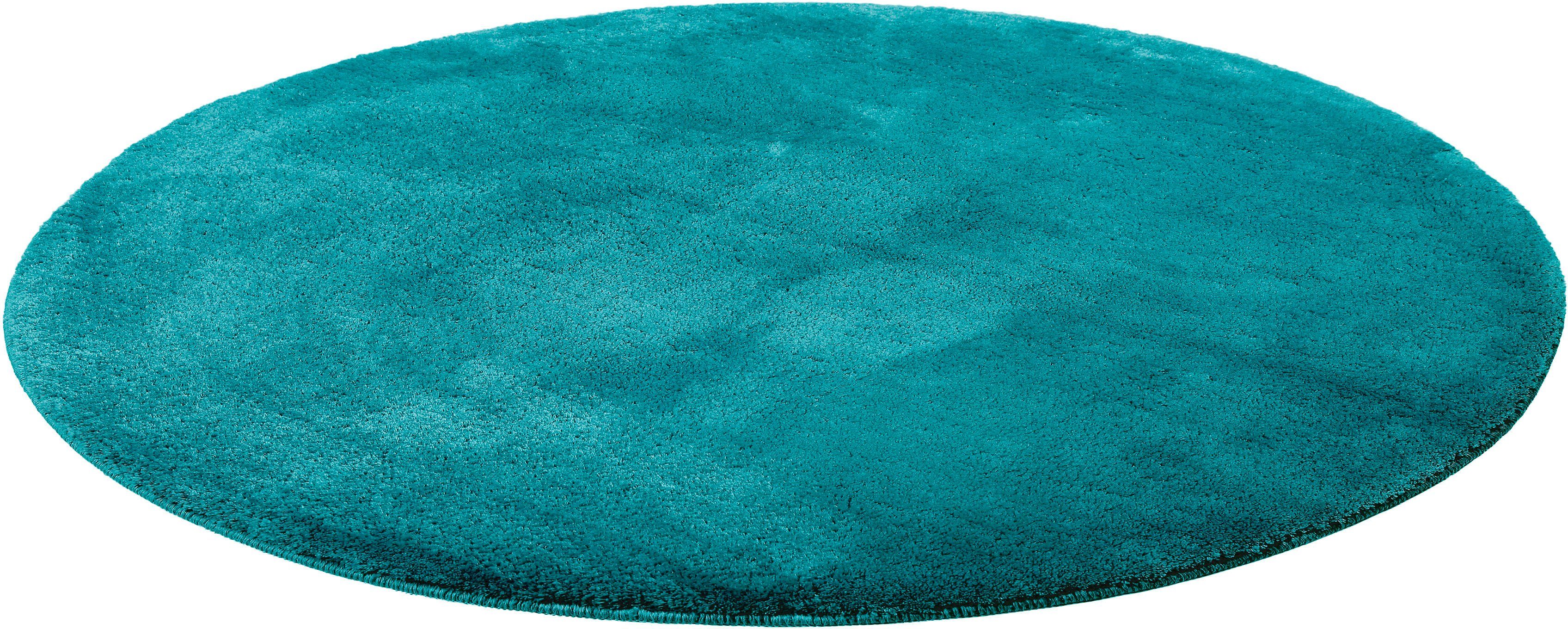 Wecon home Basics Badematte Joris, Höhe 20 mm, rutschhemmend beschichtet, strapazierfähig, Polyester, rund, waschbar, viele Größen, Badezimmerteppich, uni