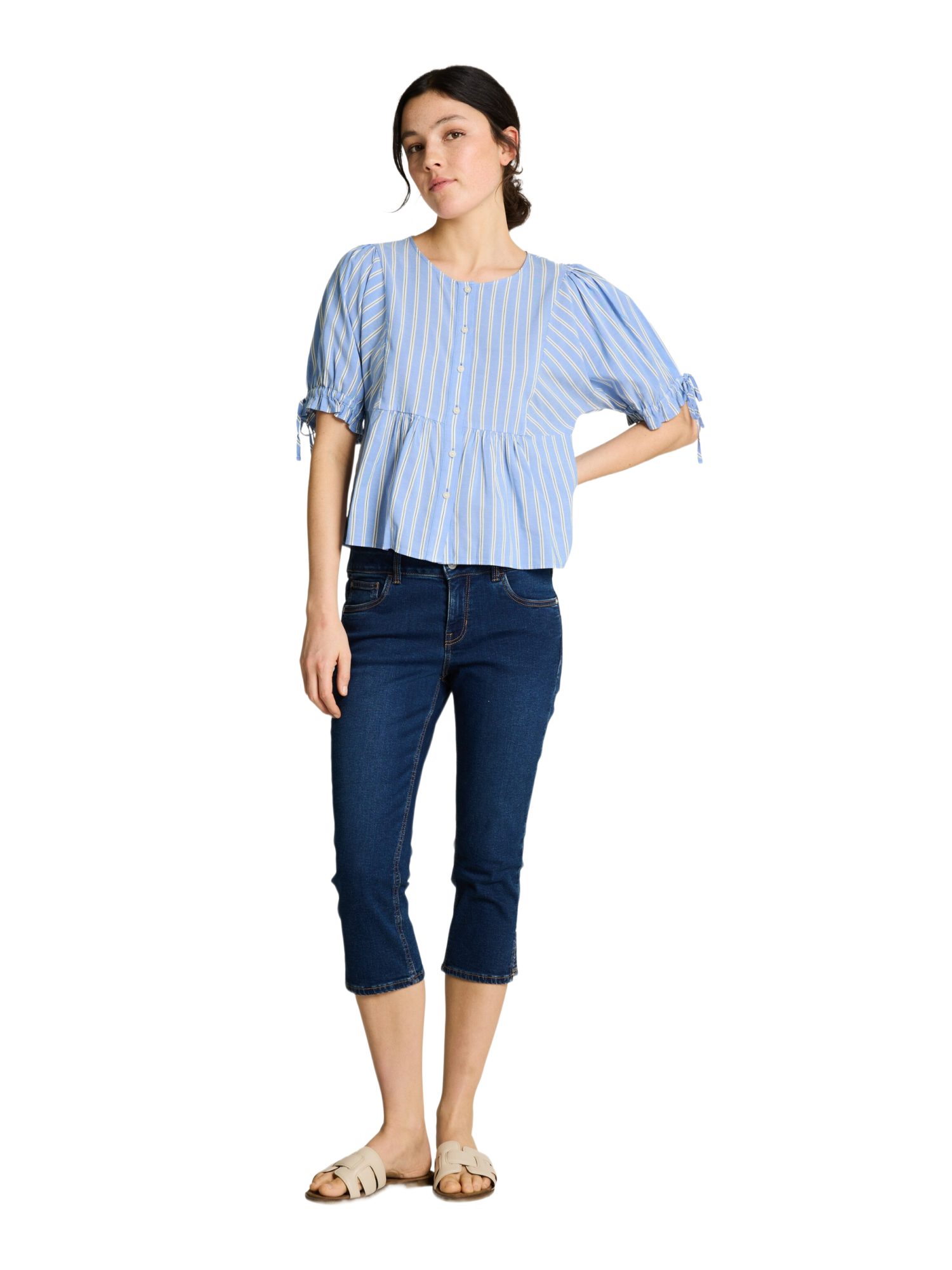 TOM TAILOR Denim Kurzarmbluse H