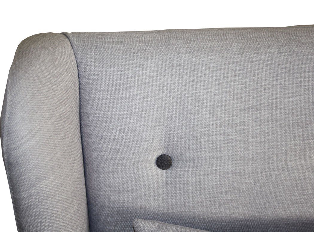 KMH 3-Sitzer Sofa grau 3-sitzer *Juist* (204619)