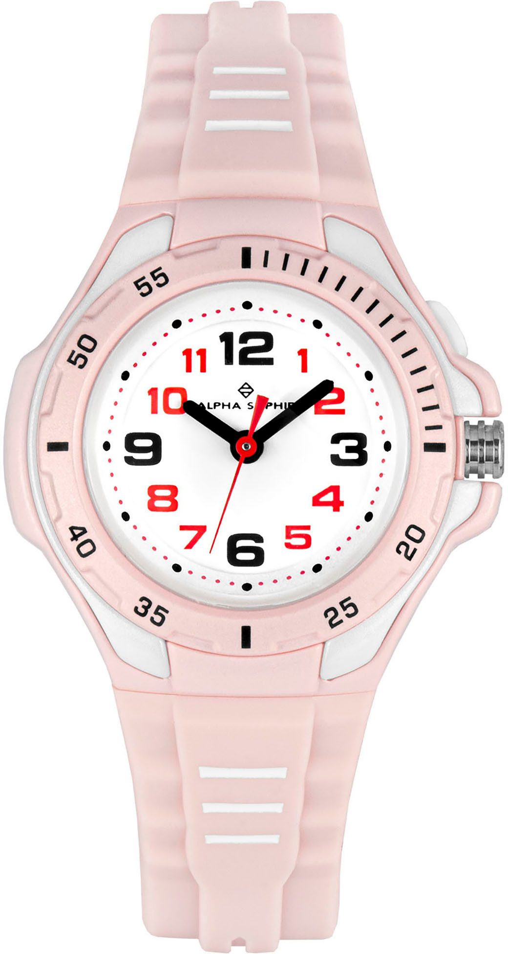 ALPHA SAPHIR Quarzuhr 393A, Armbanduhr, Kinderuhr, analog, Beleuchtung, ideal auch als Geschenk
