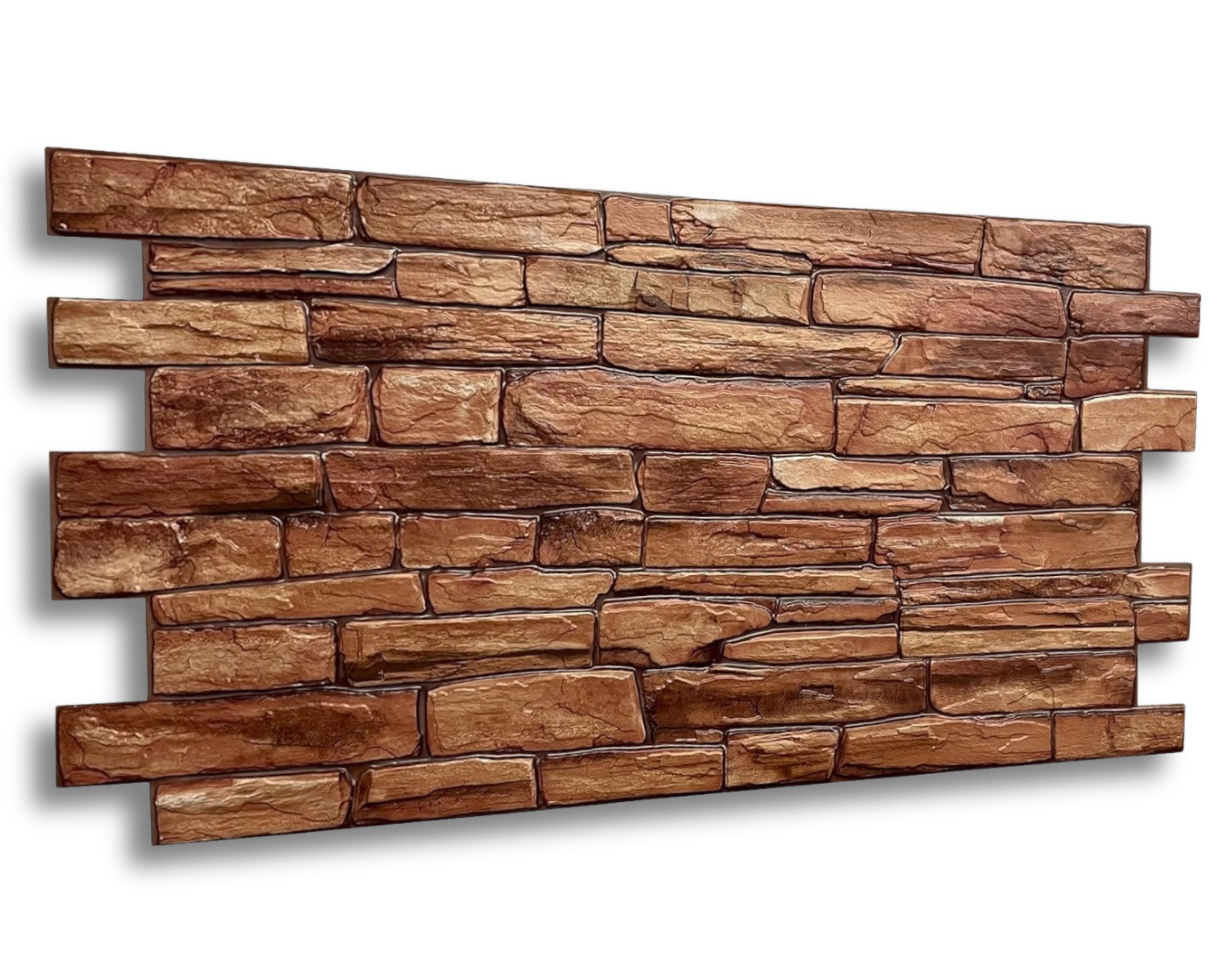 IKHEMalarka 3D Wandpaneel 4qm/10 Stück 3D PVC FLIESEN Wandpaneele, BxL: 50,00x92,00 cm, 4,00 qm, Wandverkleidung PVC-Verkleidung IMITATION OF STONE Stein Imitation