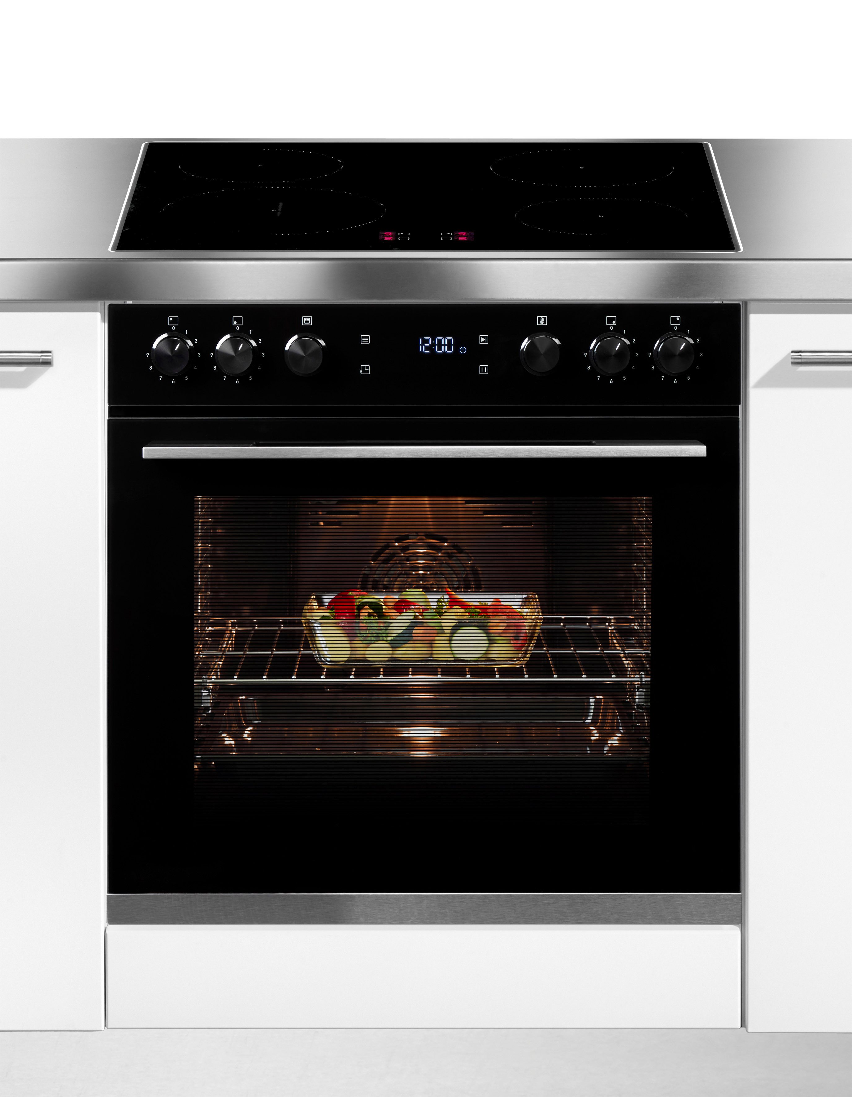 Hanseatic Induktions Herd-Set HBCO7210A1+HI46074CA, Das Wasser sehr schnell zum Kochen bringen, dank Induktion
