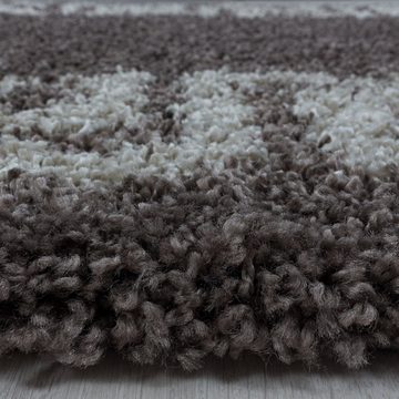Teppich Hochflor Teppich Halo Taupe, Teppich Boss, rechteckig, Höhe: 30 mm