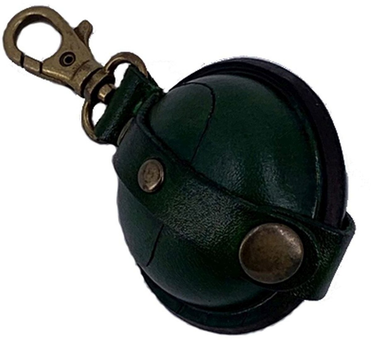 Mika Gürteltasche Mini Schlüsselanhänger / Kleingeldbörse Sattelleder 5cm grün