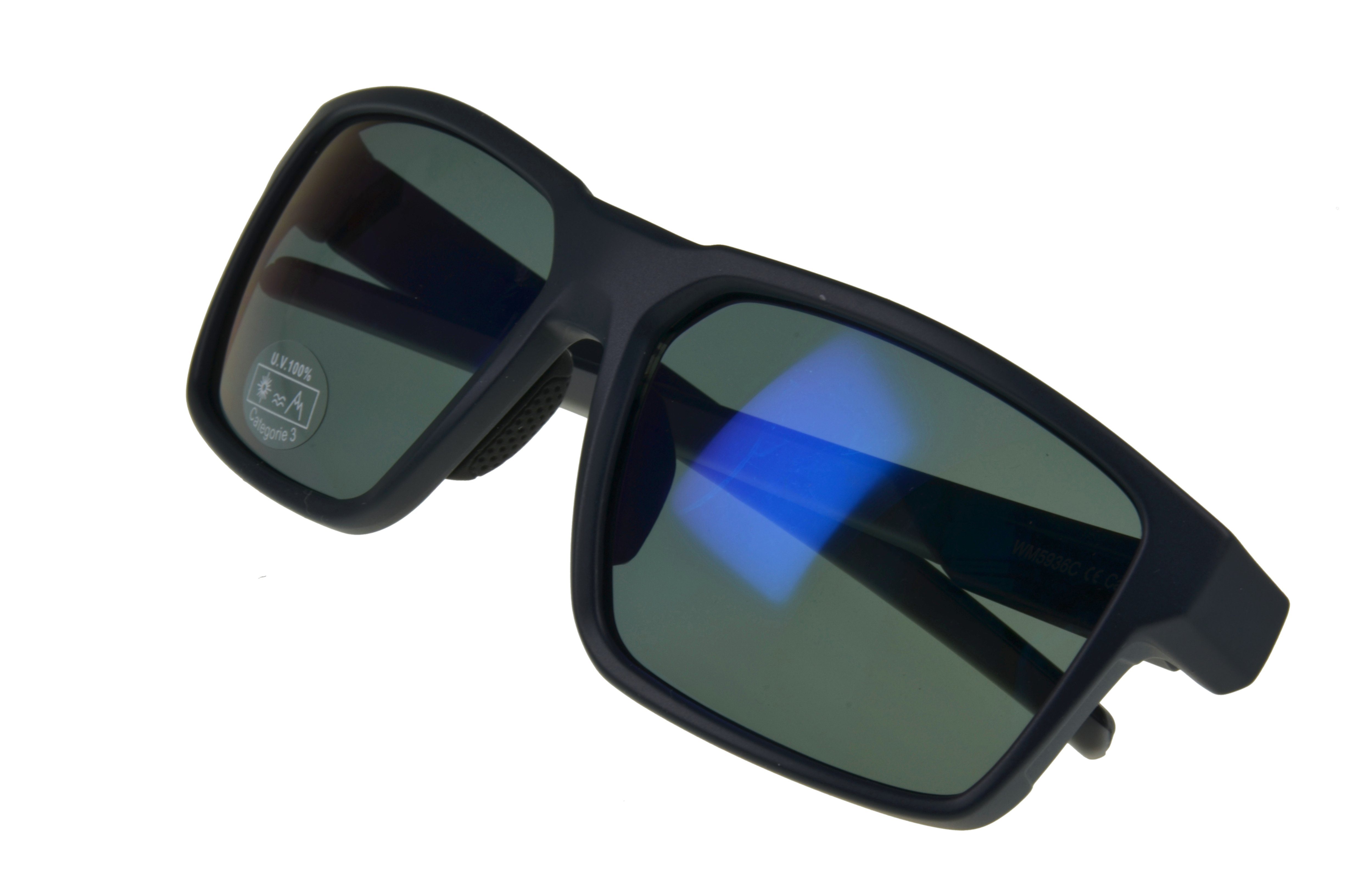 schwarz, Herren grau, braun schwarz_blau Damen Gamswild getönte Fahrradbrille Gläser Unisex Sportbrille WS5936 Sonnenbrille Skibrille