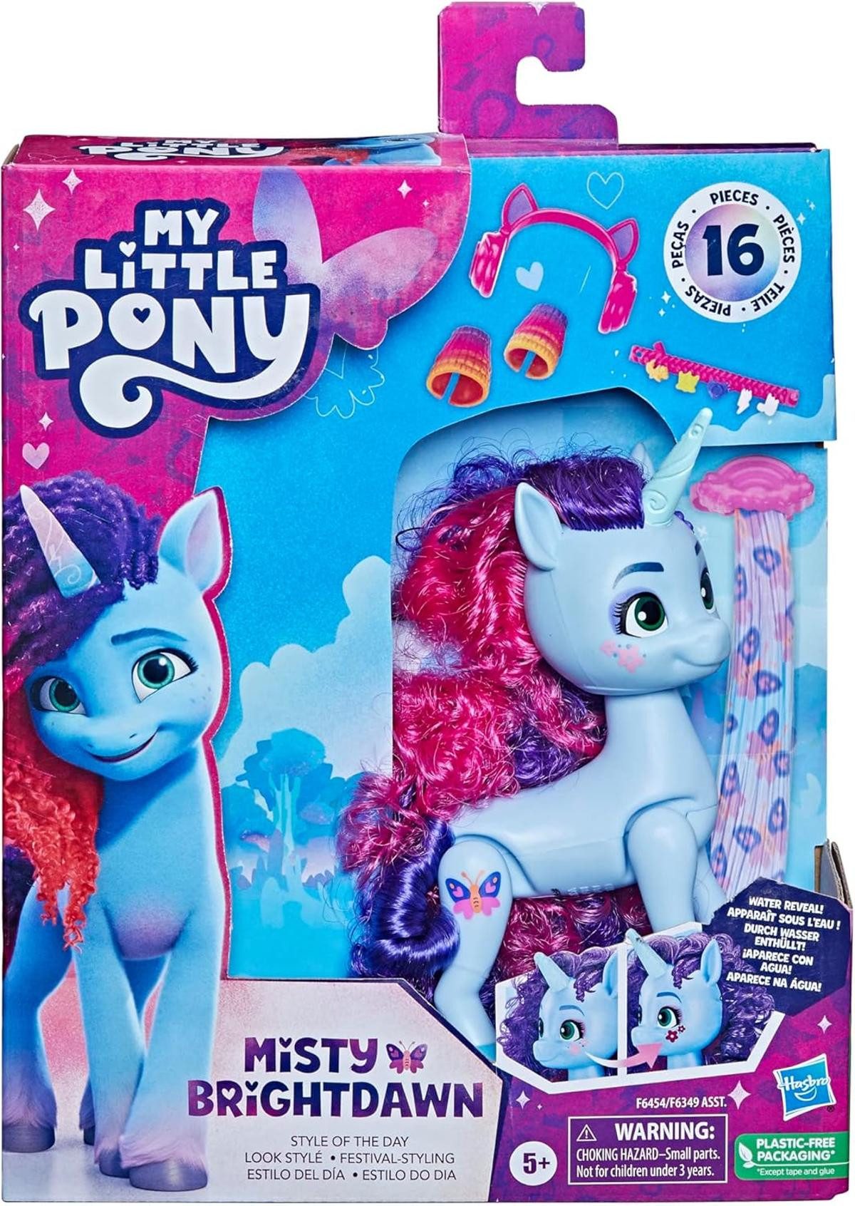Hasbro Actionfigur My Little Pony Spielzeug Misty Brightdawn Festival-Styling Accessoires