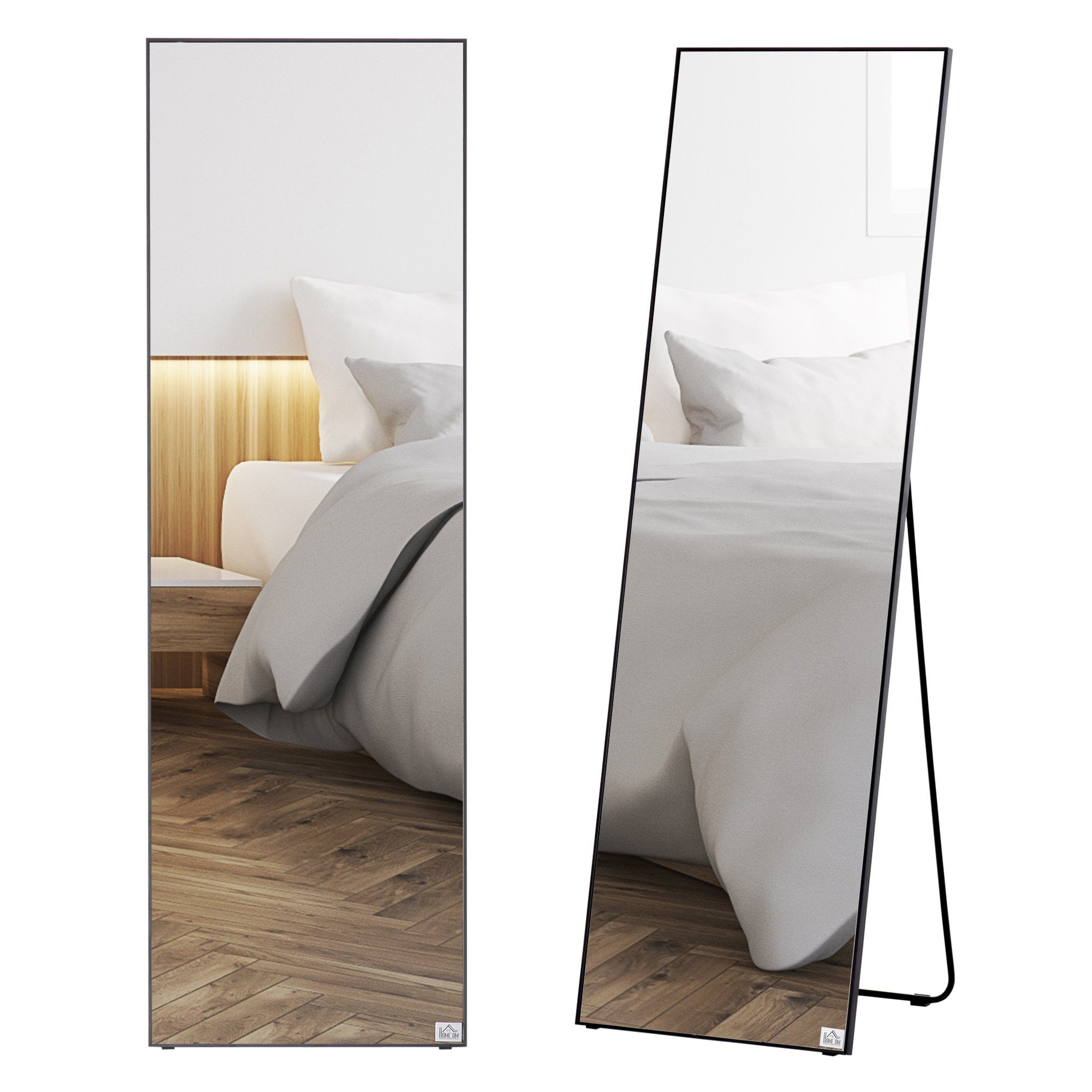 HOMCOM Standspiegel Ankleidespiegel Ganzkörperspiegel (Wandspiegel, 1-St., günstig online kaufen