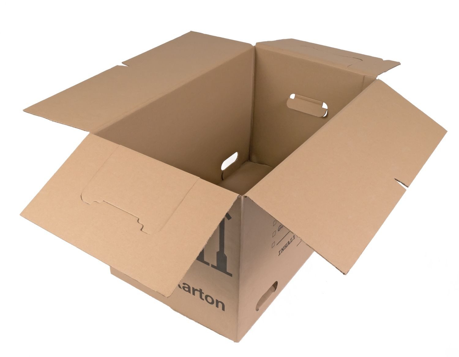 BURI Karton Umzugskarton bedruckt 59x34x35cm Traglast bis 30kg Aufbewahrung Kiste