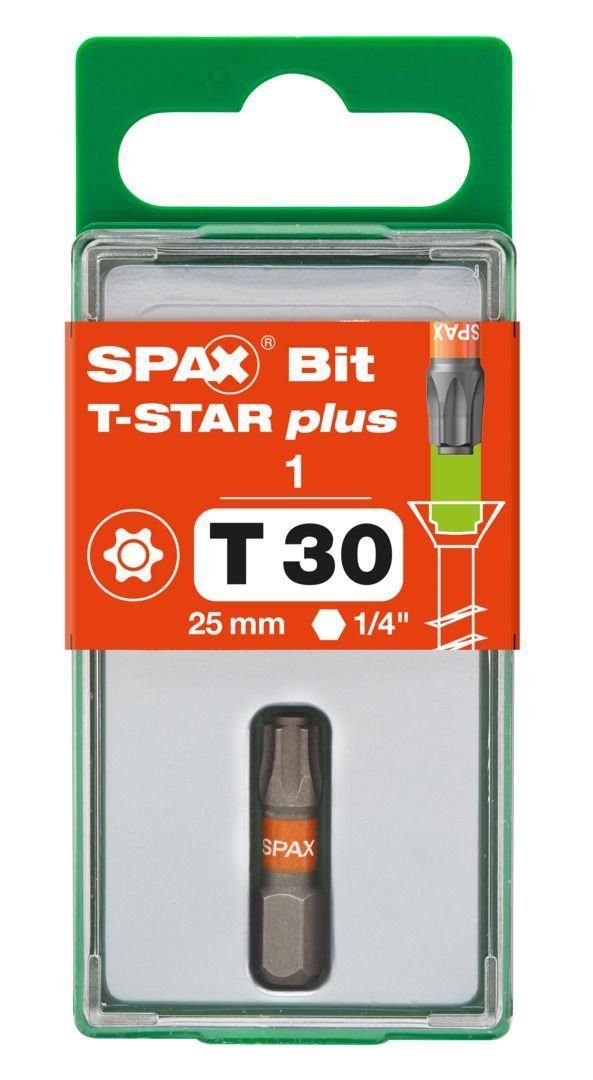 SPAX Bit-Set Spax Schrauberbit T-STAR plus T30