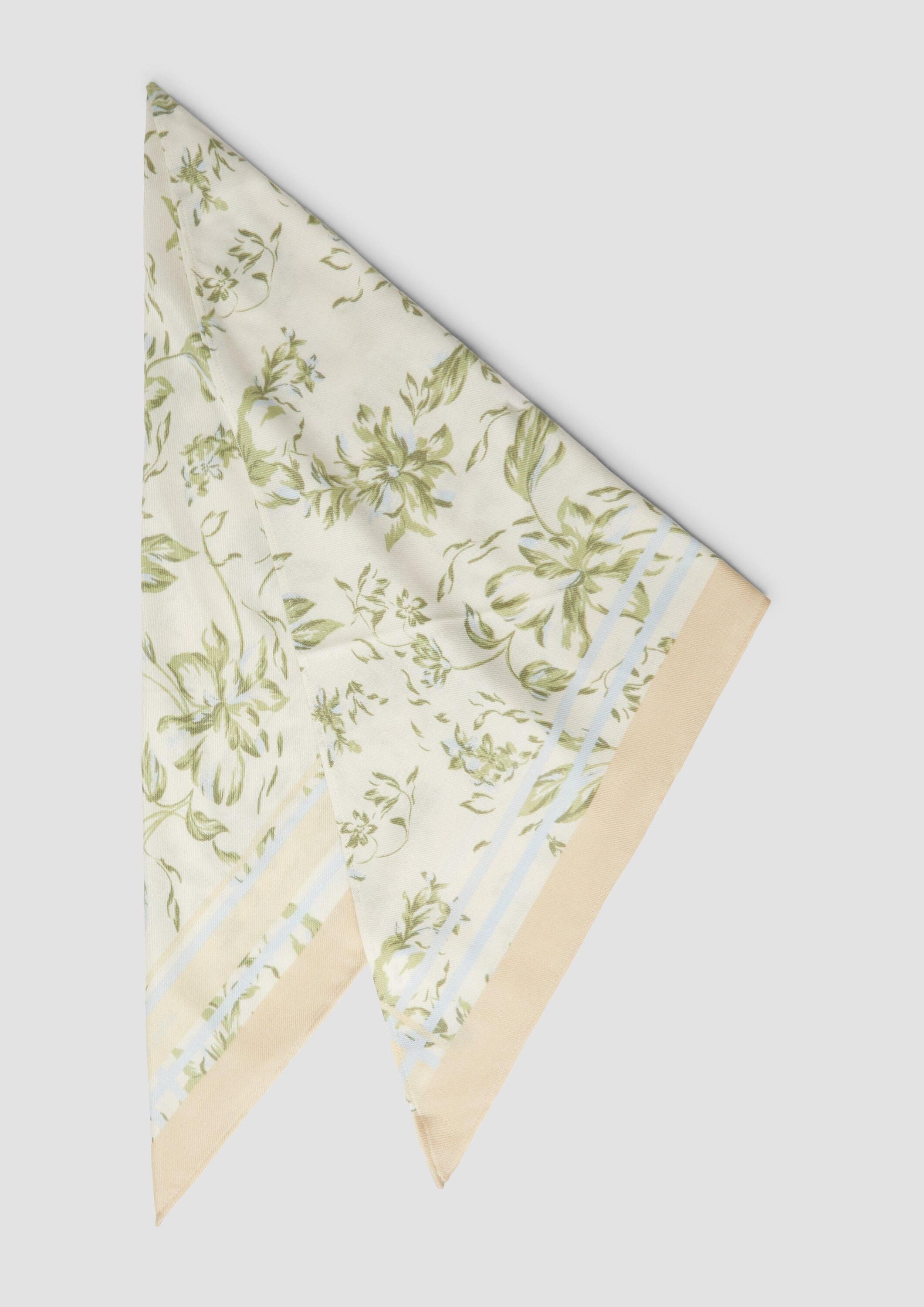 s.Oliver Schal Schal, Schal aus Webware mit floralem Muster