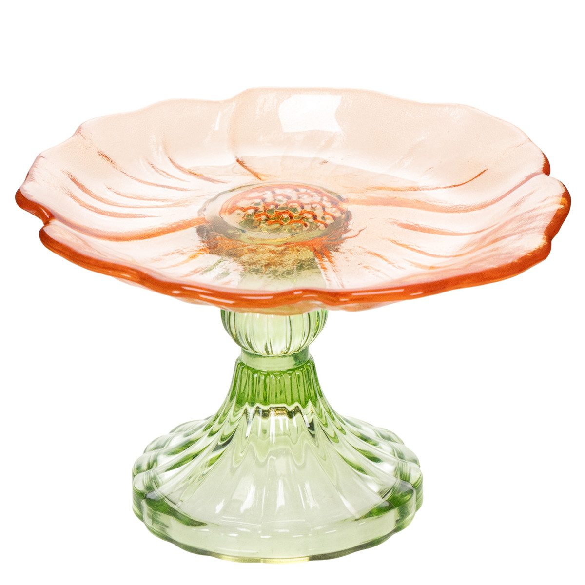 Florists Products Osterfigur Dekoschale Glas Blütenform für stilvolle Tischdeko und