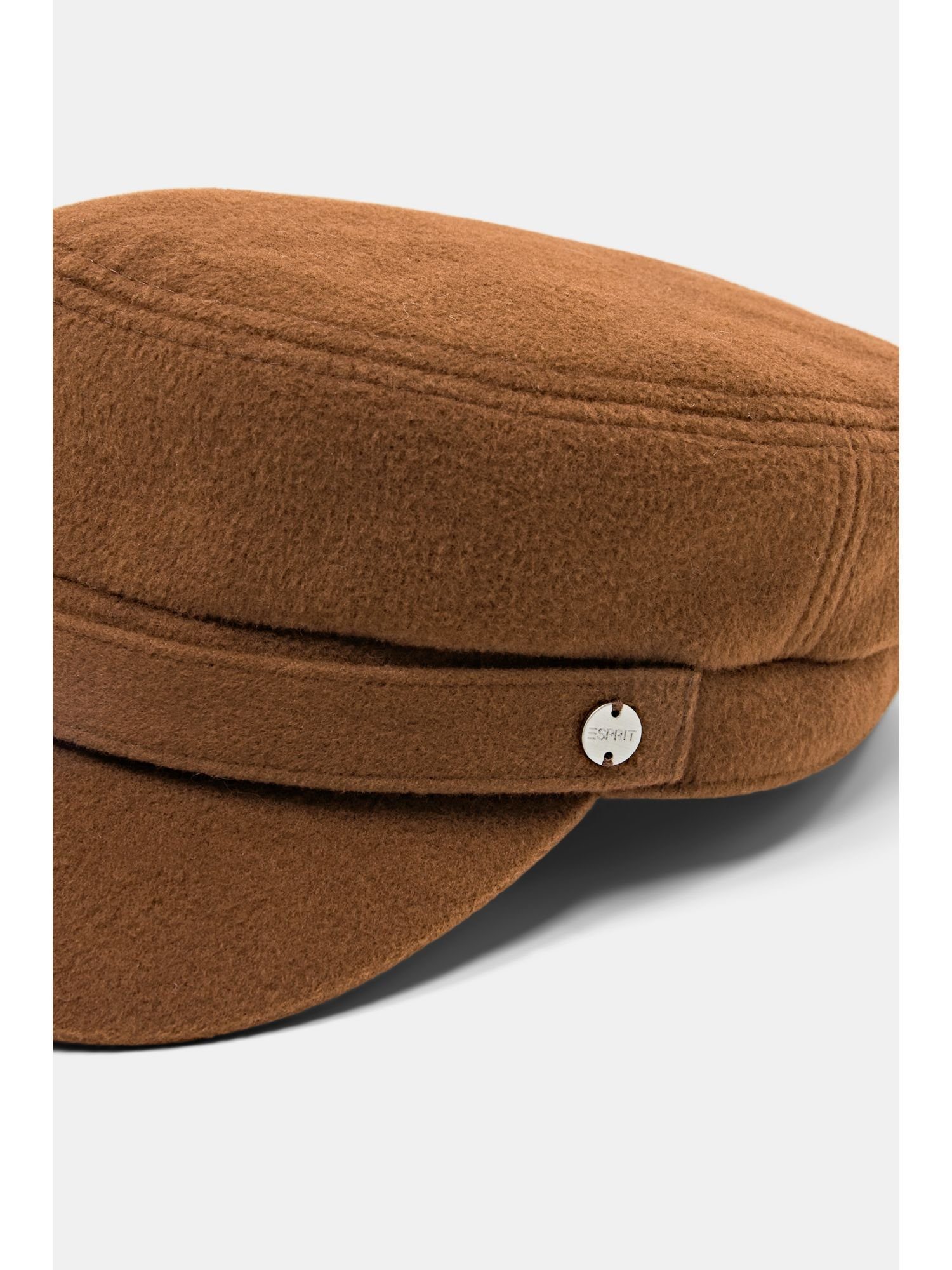 Filzmaterial Military-Cap aus Esprit CARAMEL Schirmmütze