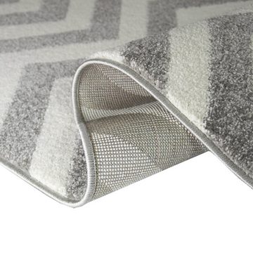 Teppich Teppich Wohnzimmer modern Skandinavisches Design in Rosa Creme Grau, Teppich-Traum, rechteckig, Höhe: 0.9 mm