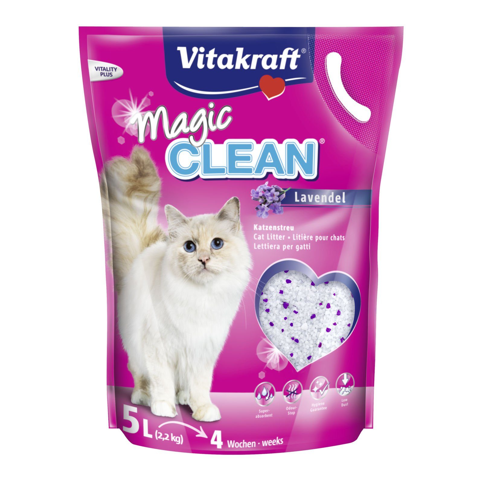 Katzenstreu Katzenstreu Magic Clean Lavendel 5 Liter