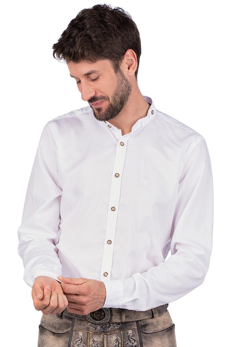 Hatico Trachtenhemd Trachtenhemd - KORNELIUS - weiß