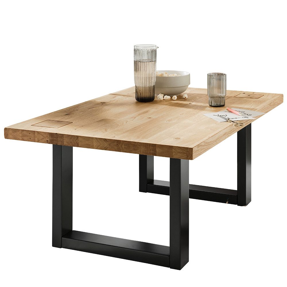 Lomadox Couchtisch WINCHESTER-69, Wohnzimmertisch 110x70 cm Beistelltisch modern in Eiche massiv