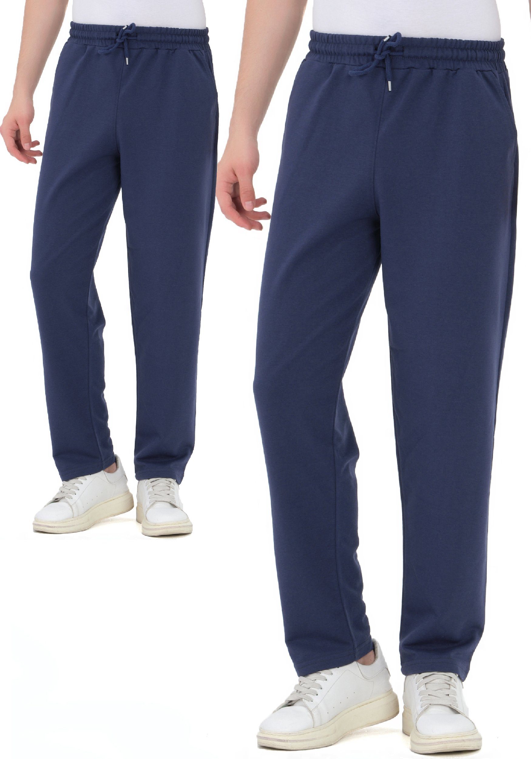ROSS CAMP Jogginghose Sporthose Herren (2-tlg) Baumwolle günstig online kaufen