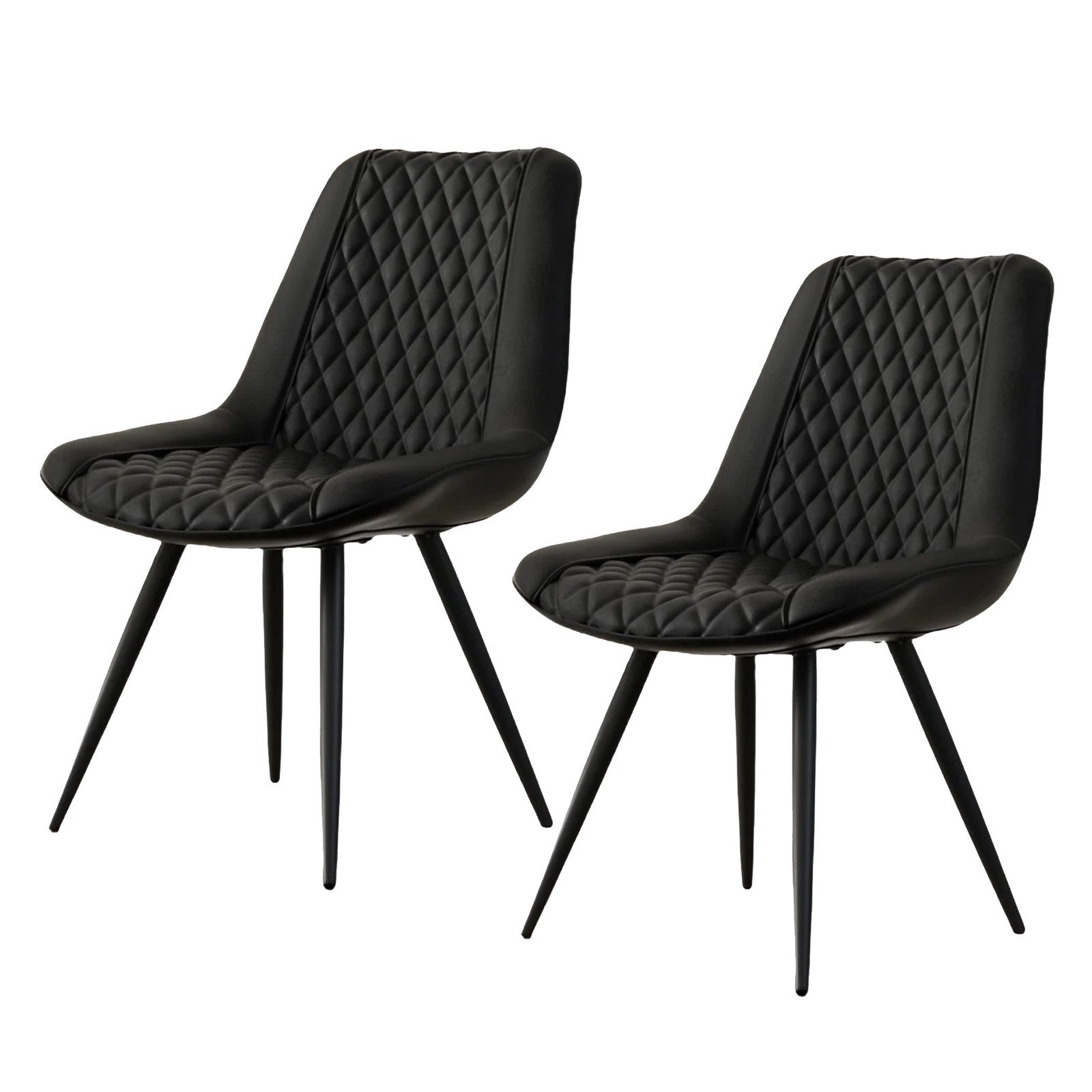 HTI-Living Esszimmerstuhl Esszimmerstuhl Astrid 2er-Set Kunstleder günstig online kaufen