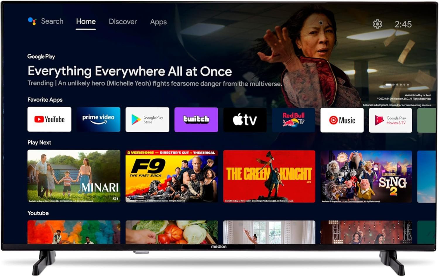 Medion® MD832100 LCD-LED Fernseher (80 cm/32 Zoll, Smart-TV)