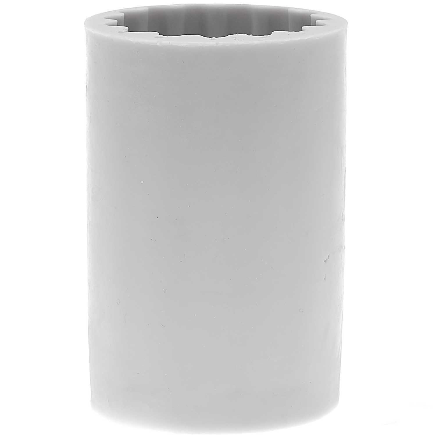 Rico Silikon 7,5 cm x 5 cm Modellierwerkzeug Design Kerzengießform Zylinder geriffelt,