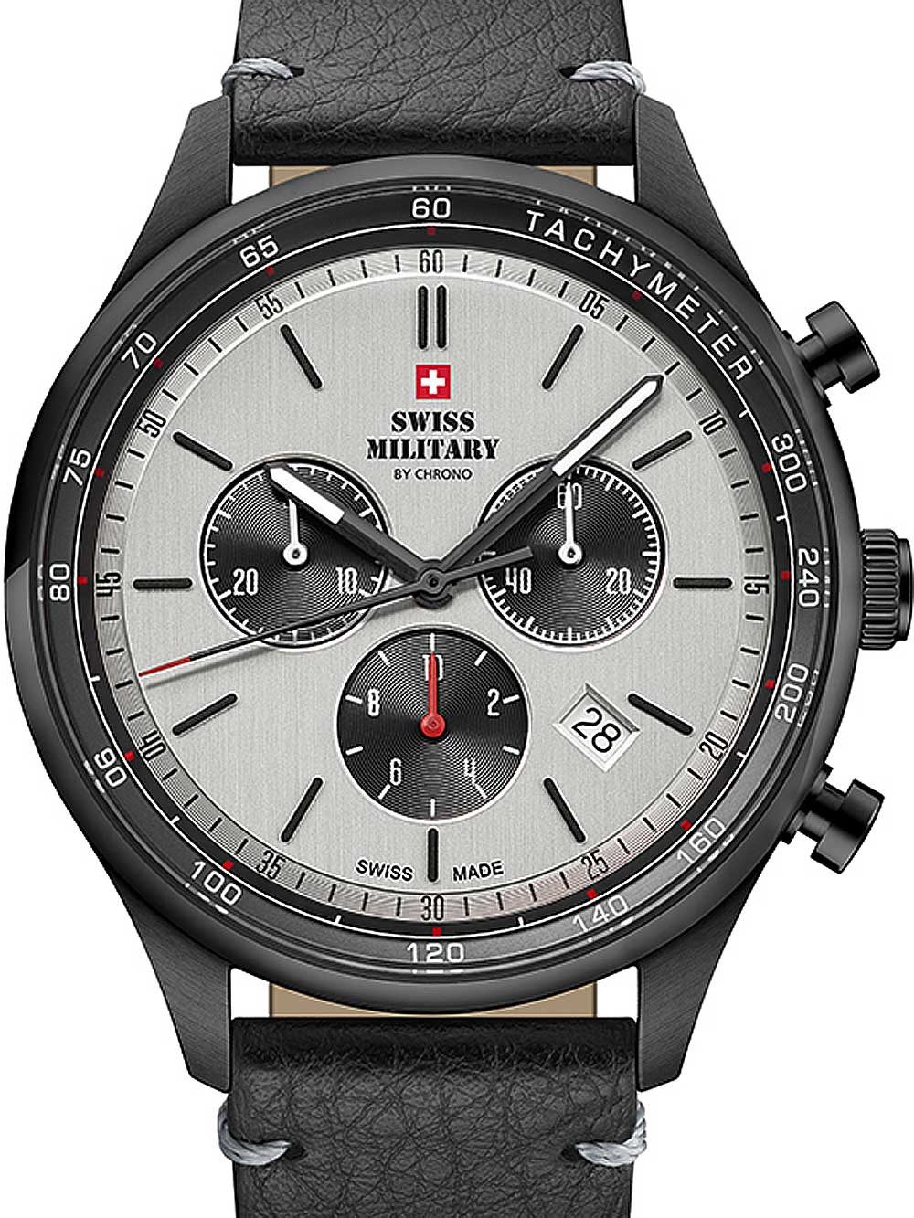 Quarzuhr Swiss Military SM34081.11 Chronograph Herrenuhr 42mm 10ATM Swiss Military SM34081.11 Chronograph Herrenuhr 42mm 10ATM
