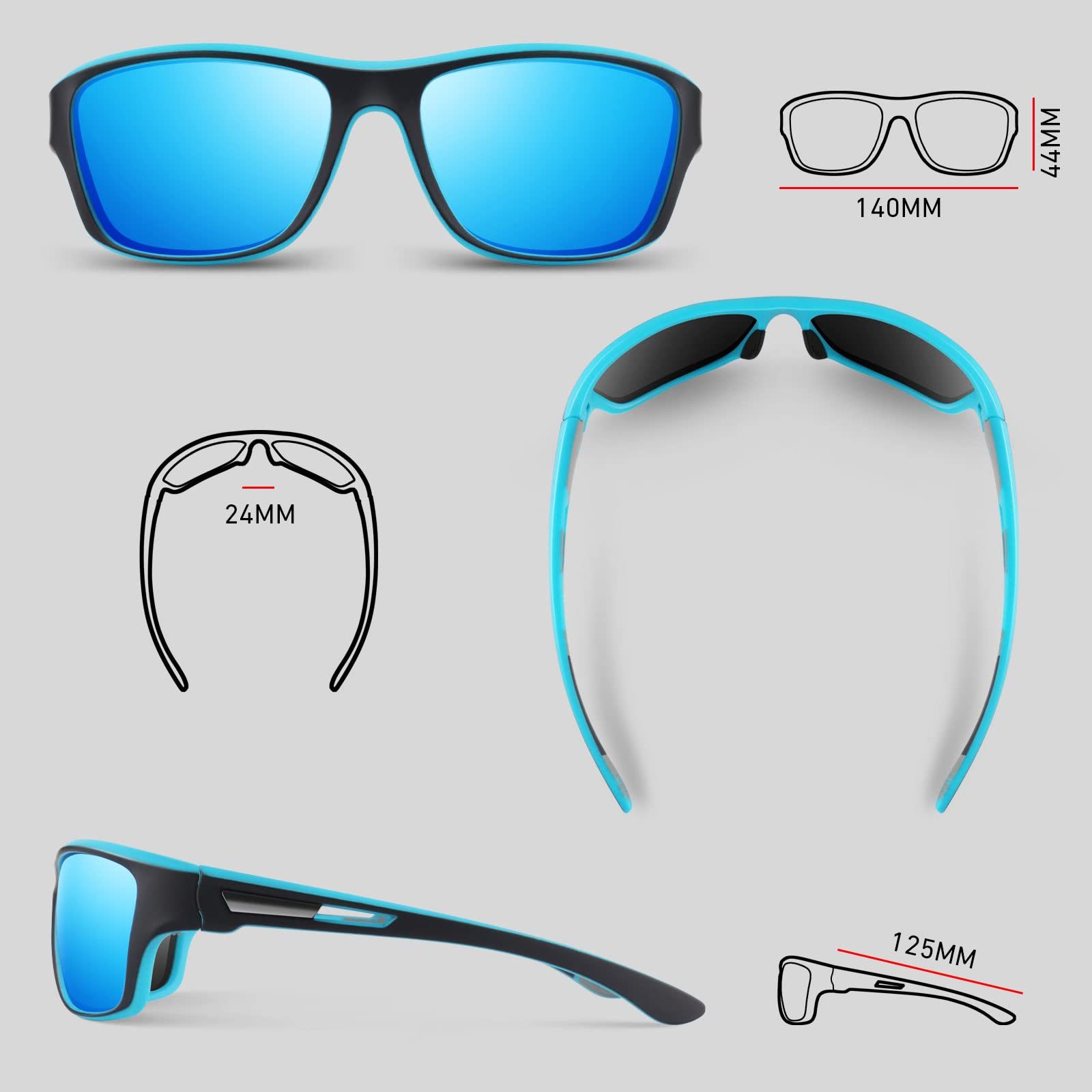 ZEUOPQ Fahrradbrille Sonnenbrille Polarisierte Sportbrillen UV günstig online kaufen