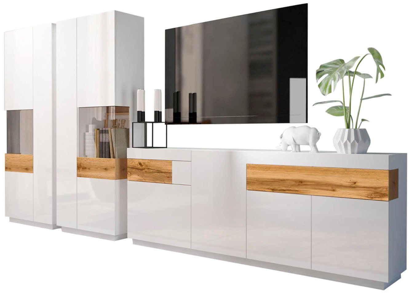 OTTO home Wohnwand SILKE, (Set, 3-St)