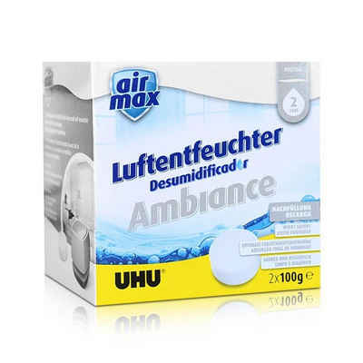 UHU Luftentfeuchter Uhu Air Max Ambiance Nachfülltabs, 2x 100g neutral Luftentfeuchter