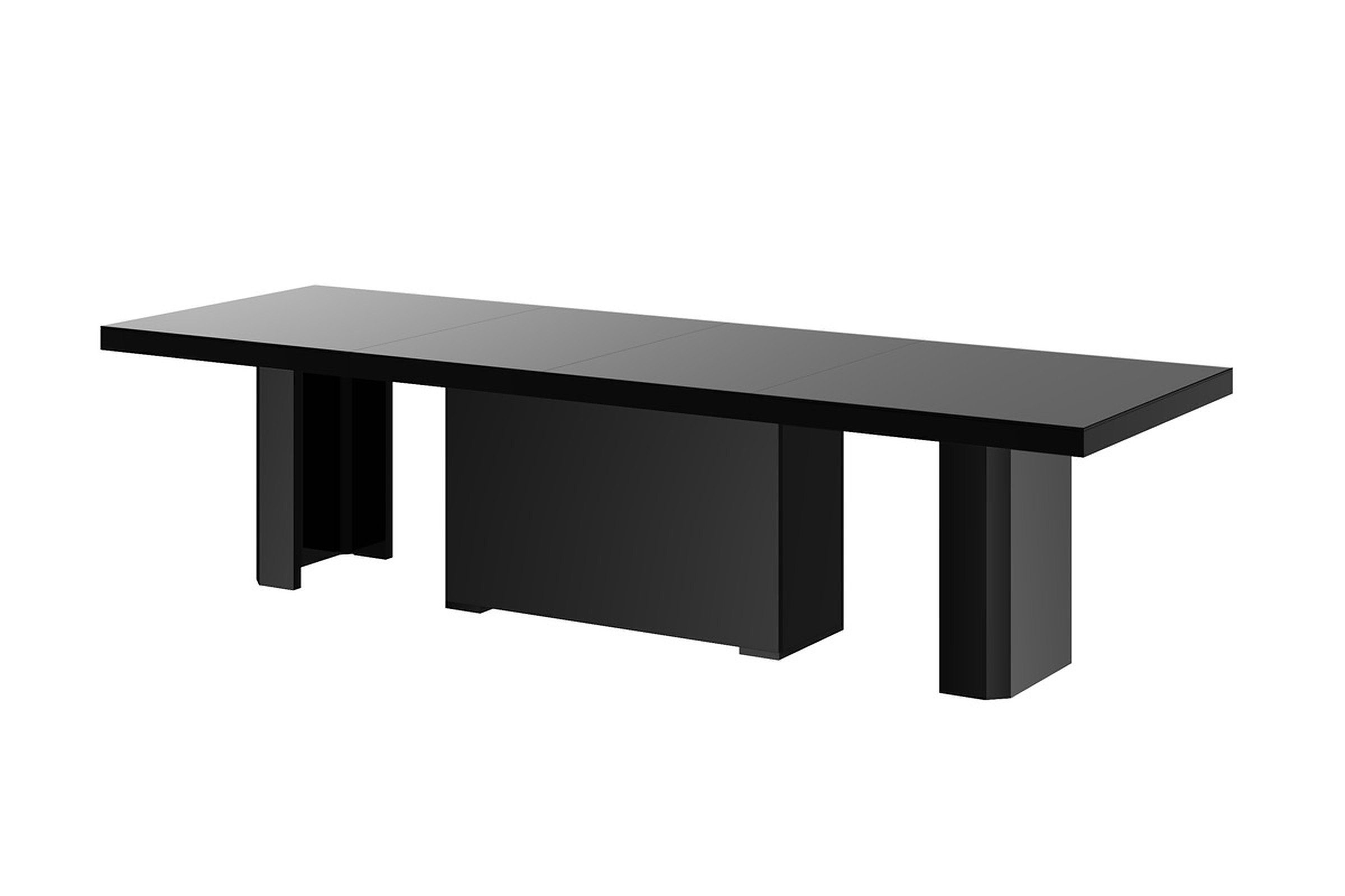 cm ausziehbar HEK-111 Tisch Schwarz bis designimpex Design Hochglanz 180 Esstisch 468 XXL