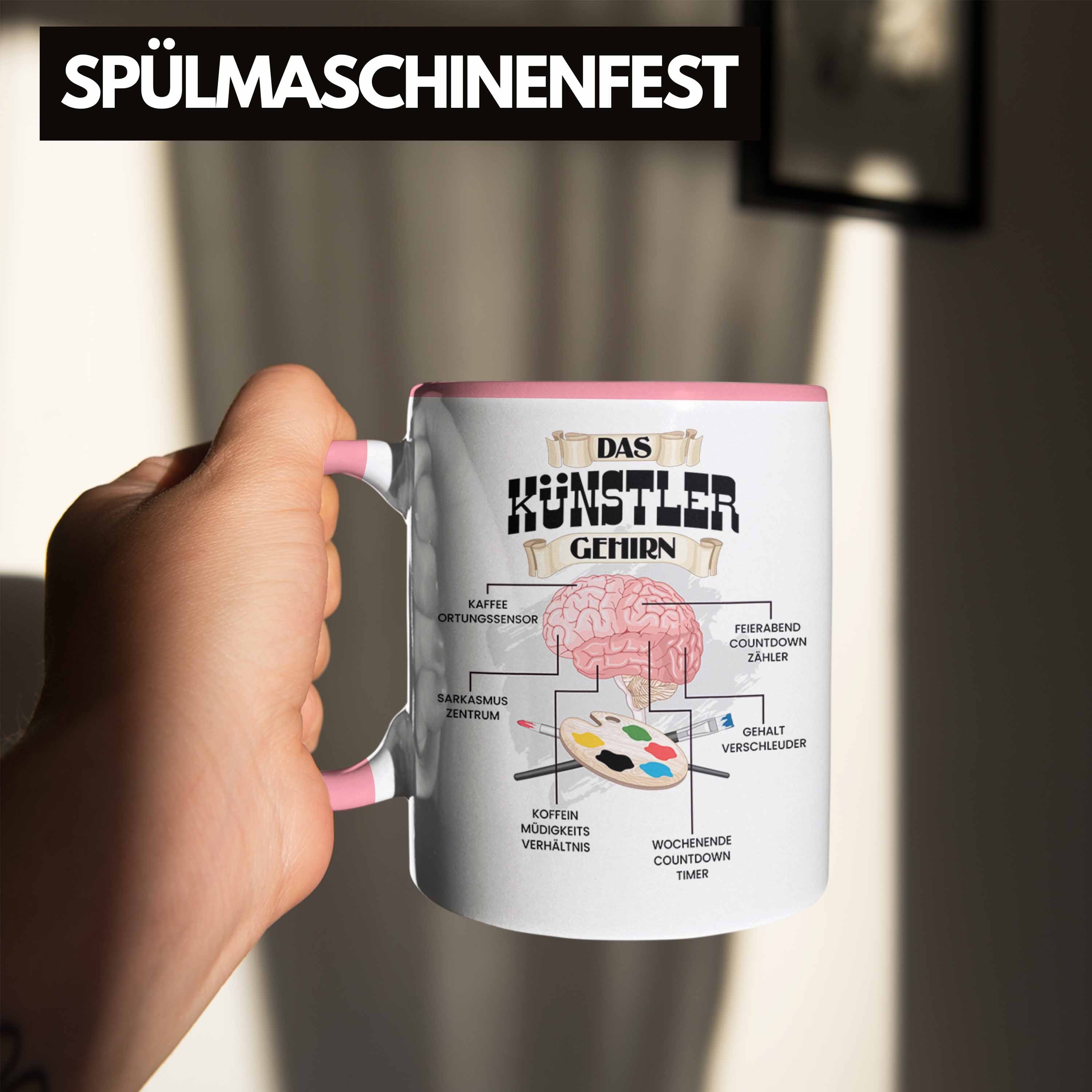 Lustiges Spruch - Geschenk für Künstler Tasse Rosa Tasse Trendation Künsterlinnen Trendation