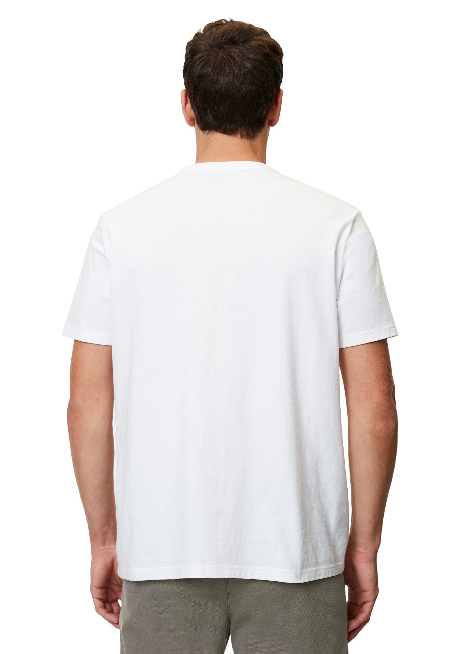 Marc O'Polo T-Shirt aus hochwertiger Baumwolle weiß
