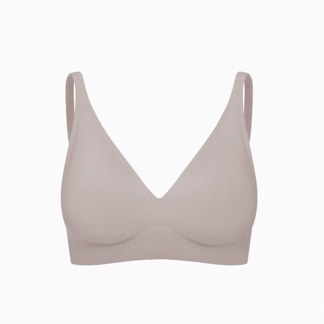 Creamy Fabrics Bügelloser BH Comfort Push-Up BH-Dark Taupe-M (1-tlg)