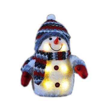 Gravidus LED-Dekofigur 2er Deko Schneemann Set Weihnachtsdeko Figur