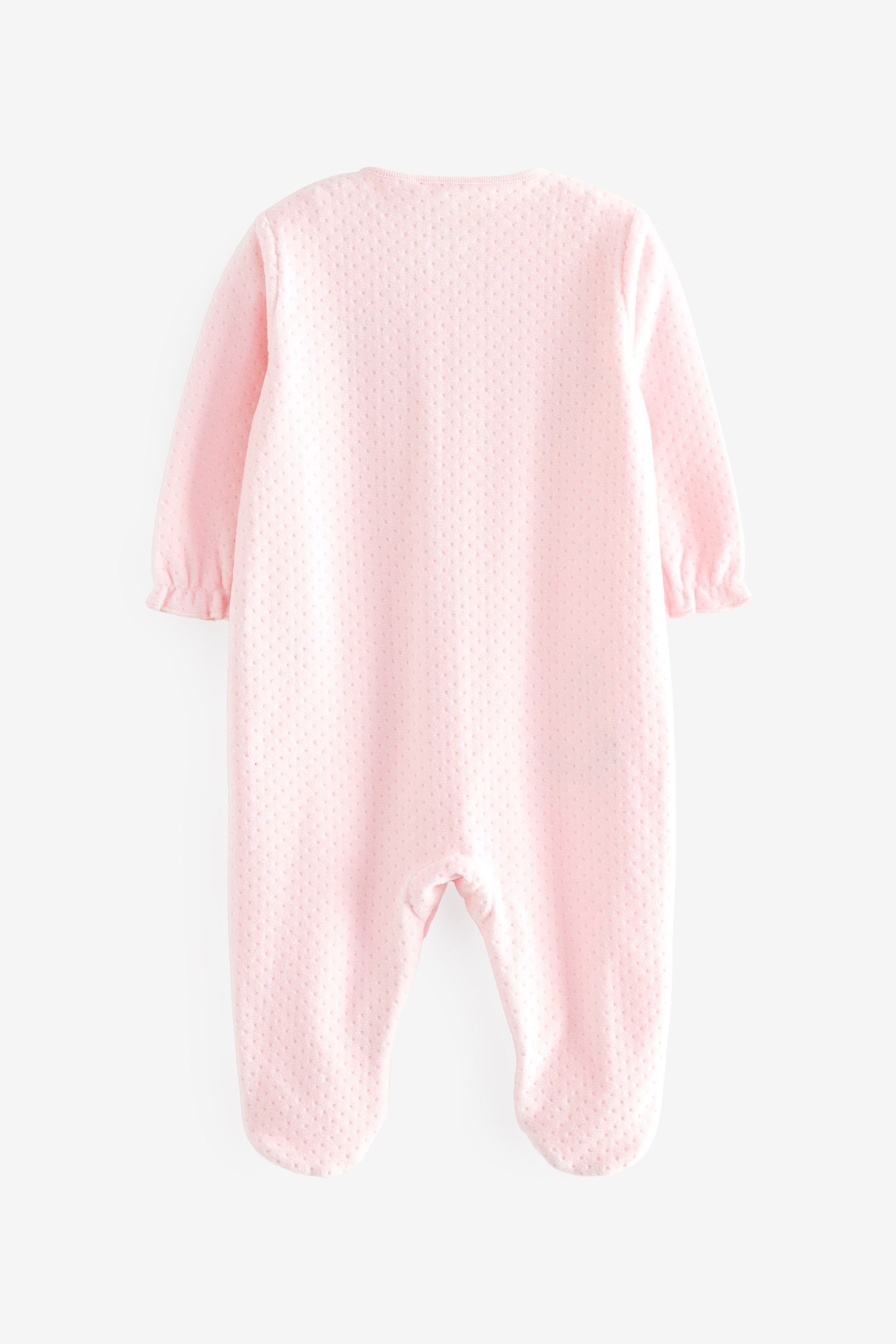 Schlafoverall Next für Babys Velours-Schlafanzug (1-tlg)