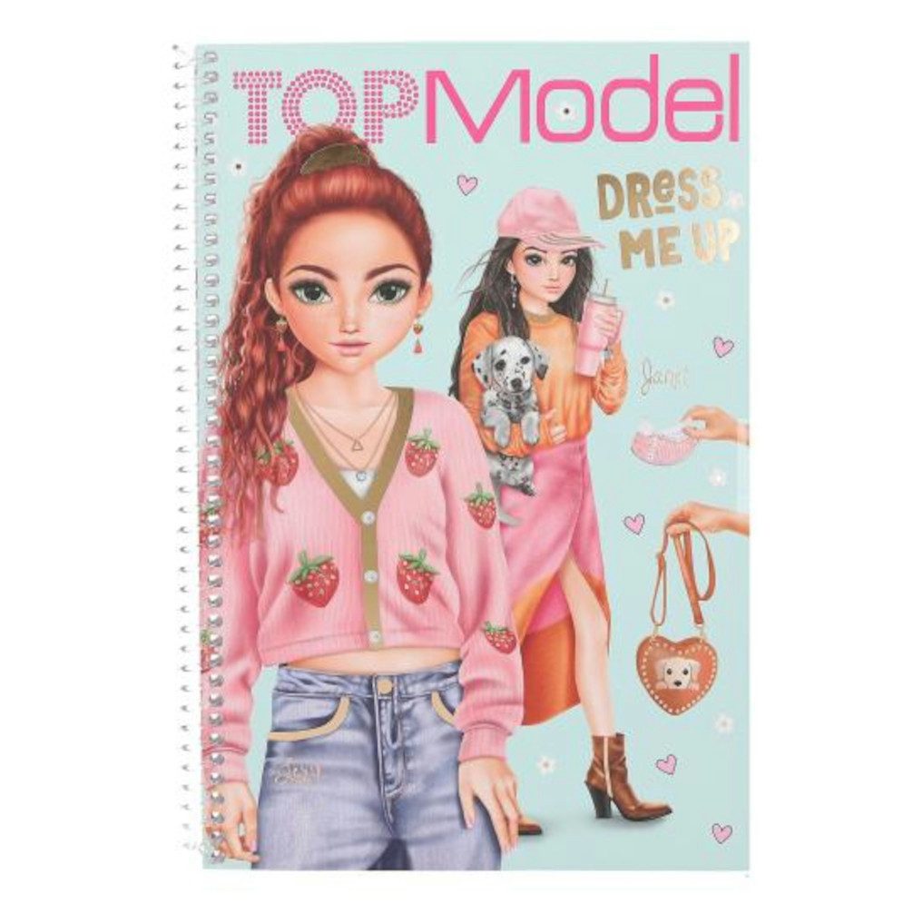 Depesche Malvorlage Top Model Dress me up gross Malbuch Buch inkl. Sticker Ausmalbuch (1-St)