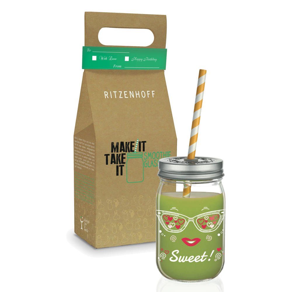 Ritzenhoff Glas Make It Take It Nils Kunath, 450 ml, Glas