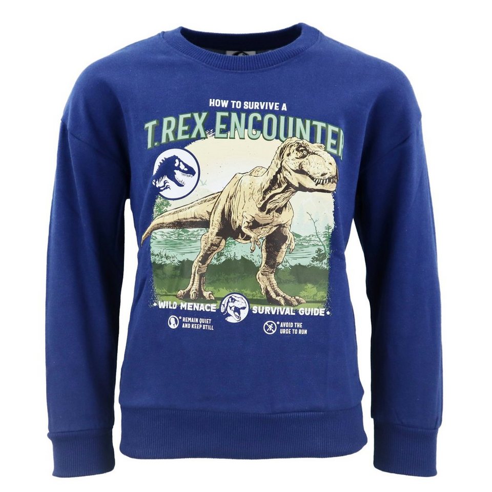 Jurassic World Sweater Jurassic World Dinos Kinder Pullover Jungen Pulli  104 bis 152