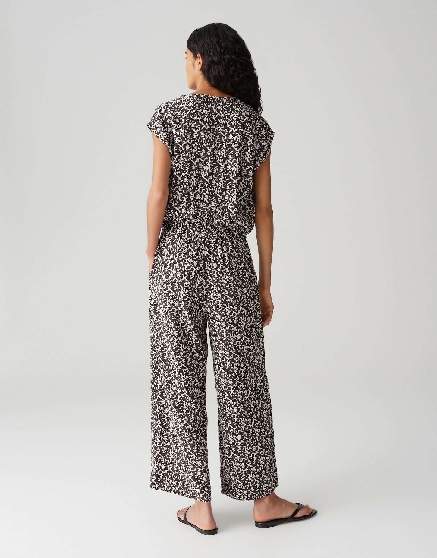 OPUS Jumpsuit MONELI SHADOW Wide mit abstrakten Printdesign – Bild 3 von 5