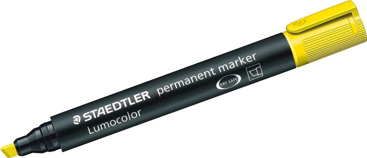 STAEDTLER Permanentmarker Marker Lumocolor permanent 2-5mm gelb