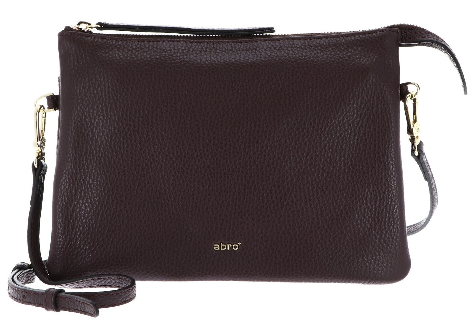 Abro Umhängetasche Crossbody Bag Threefold, aus echtem Leder