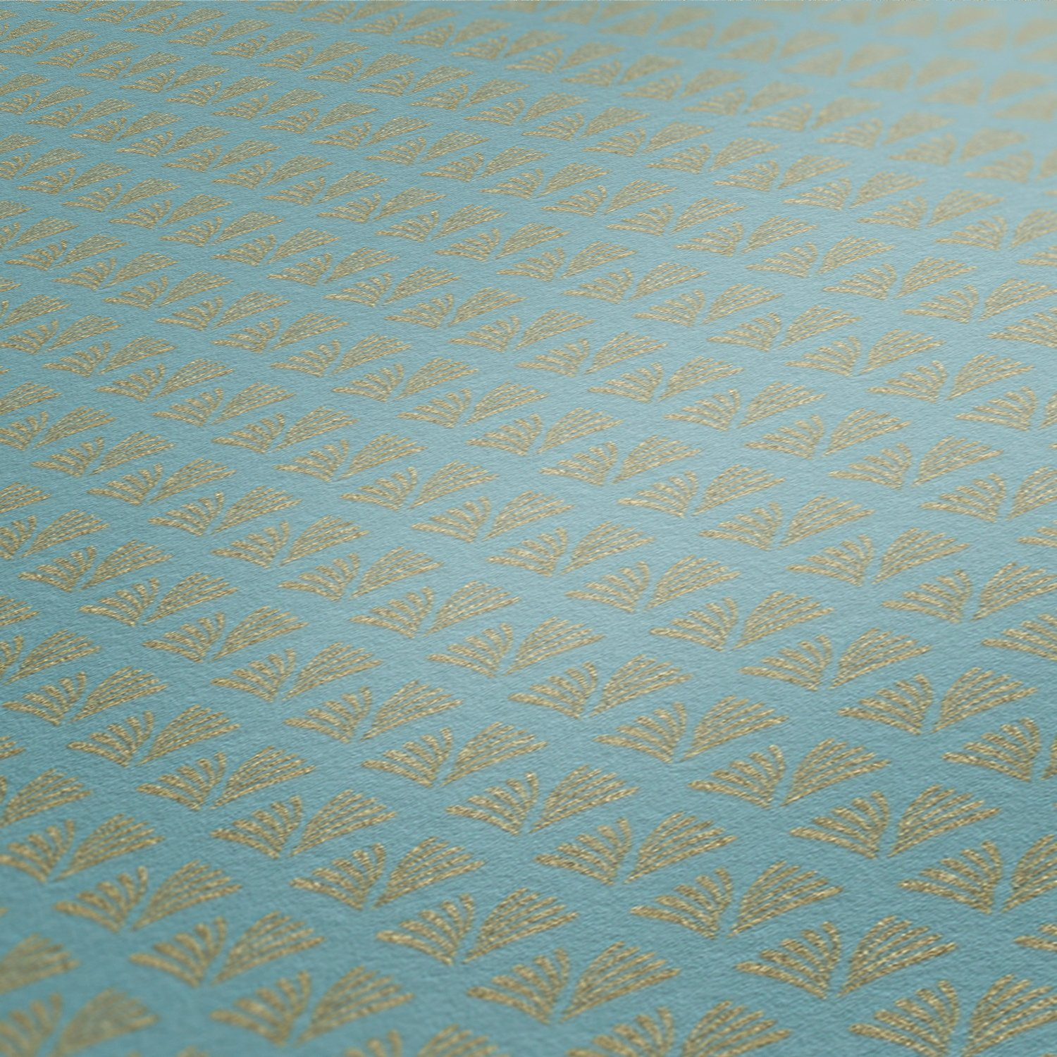 Vliestapete Tapete Deco Création A.S. Glitzertapete Art gemustert, blau/grün/metallic Trendwall,