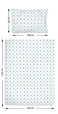 Kinderbettwäsche 2 tlg Bettwäsche Set: 120x90 + 60x40 cm Hotelverschluss, Amilian, 100% Baumwolle (Made in EU)