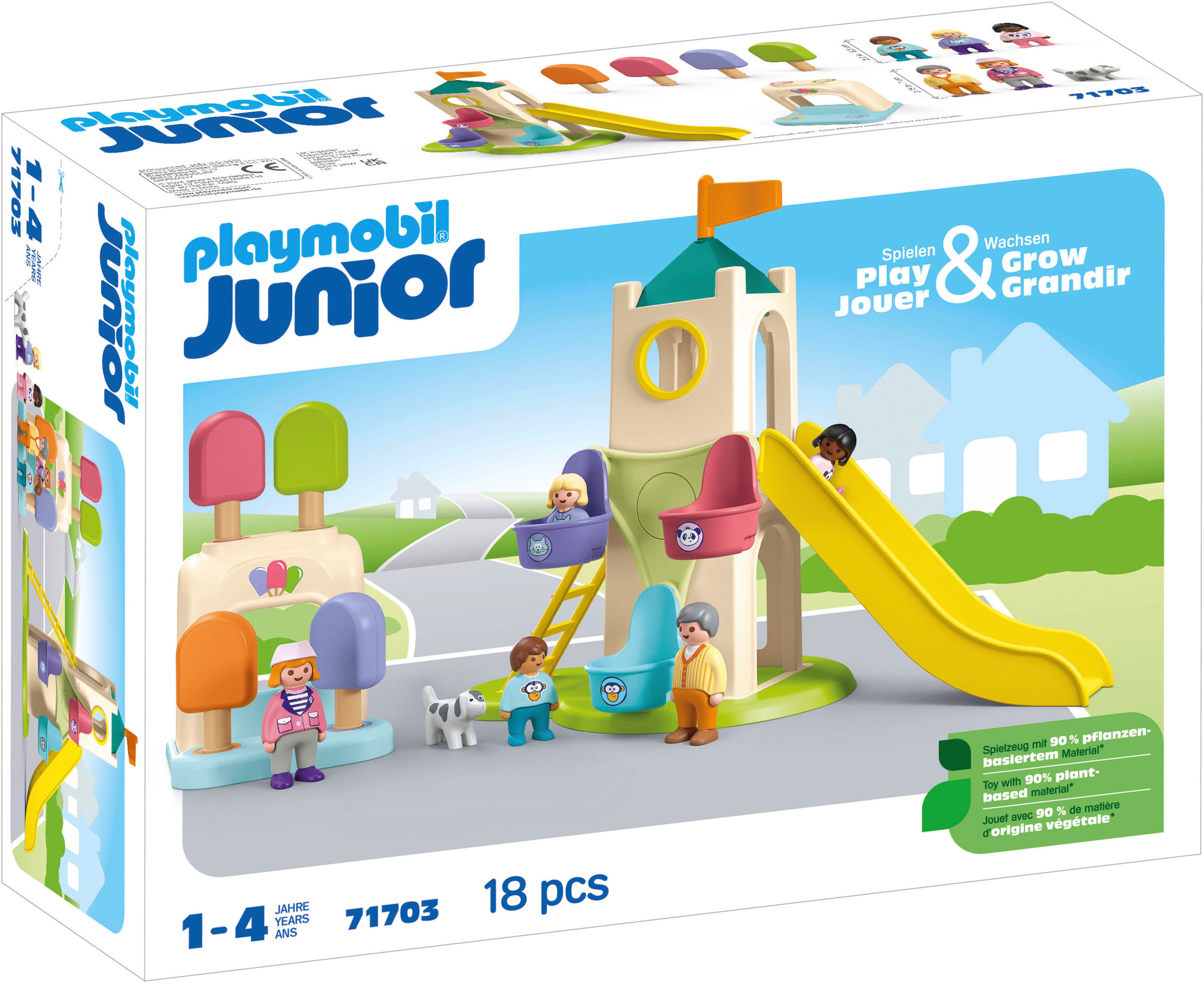 Playmobil® Erlebnisturm mit Eisstand (71703), JUNIOR Konstruktions-Spielset günstig online kaufen
