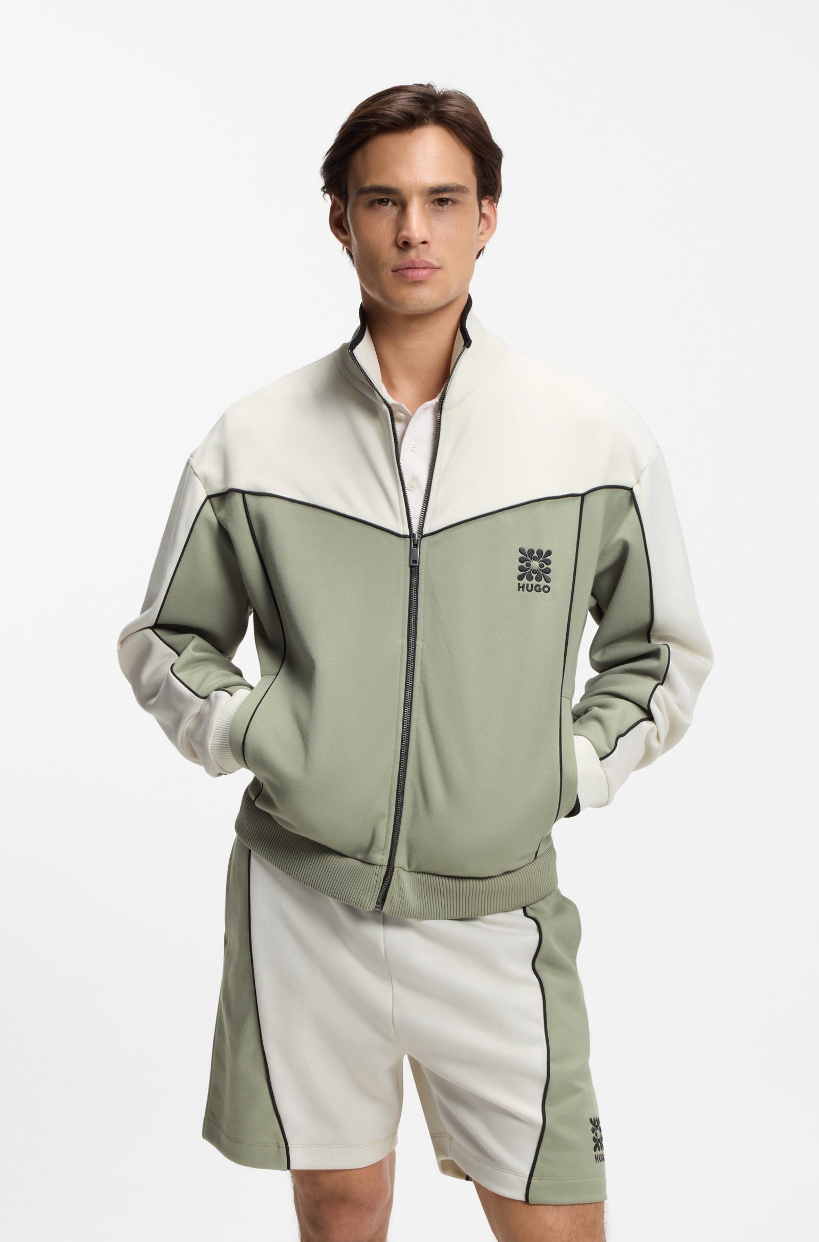 HUGO Sweatjacke Darynt (1-tlg)