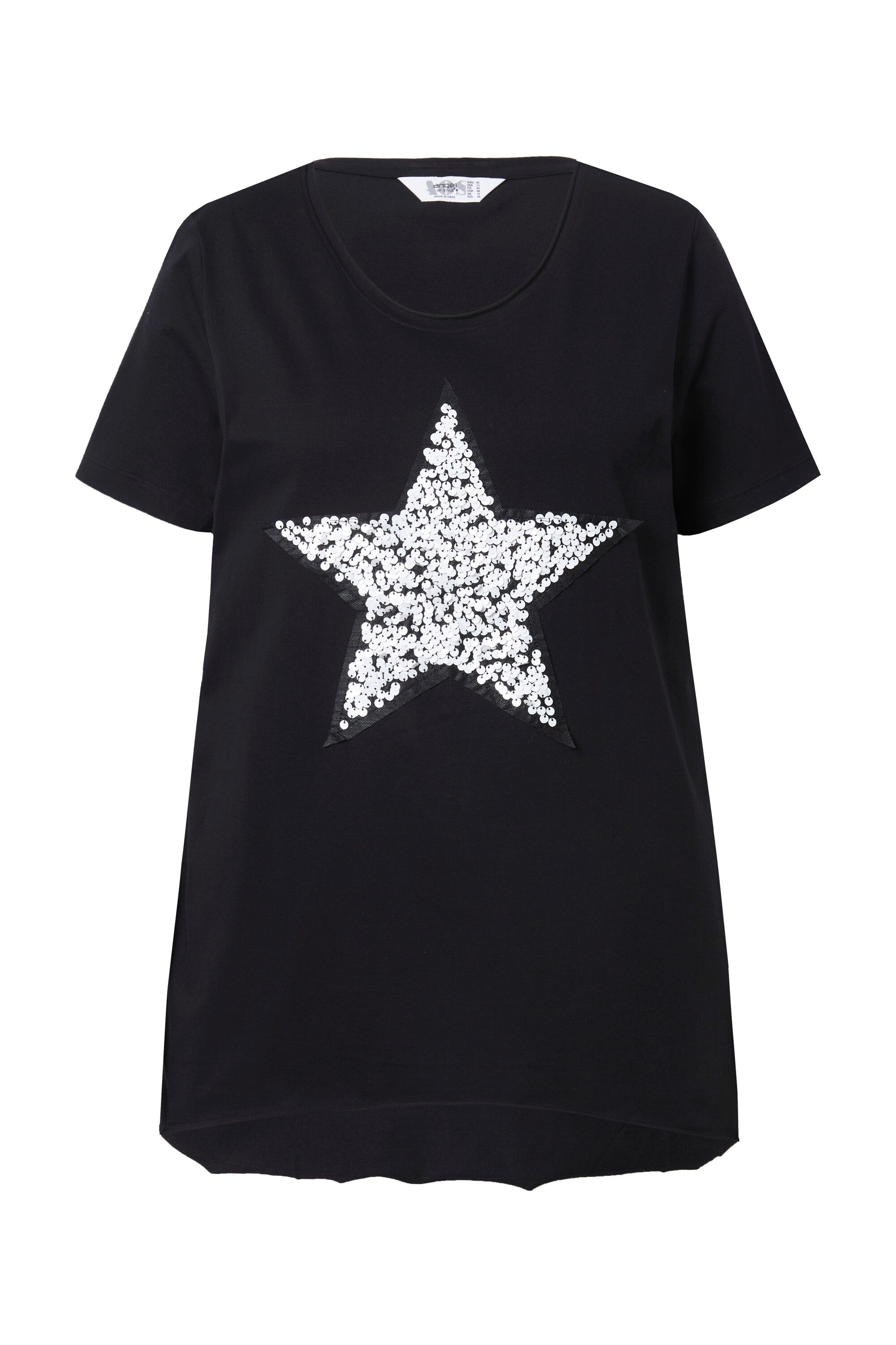 Angel of Style T-Shirt T-Shirt A-Linie Pailletten-Stern günstig online kaufen
