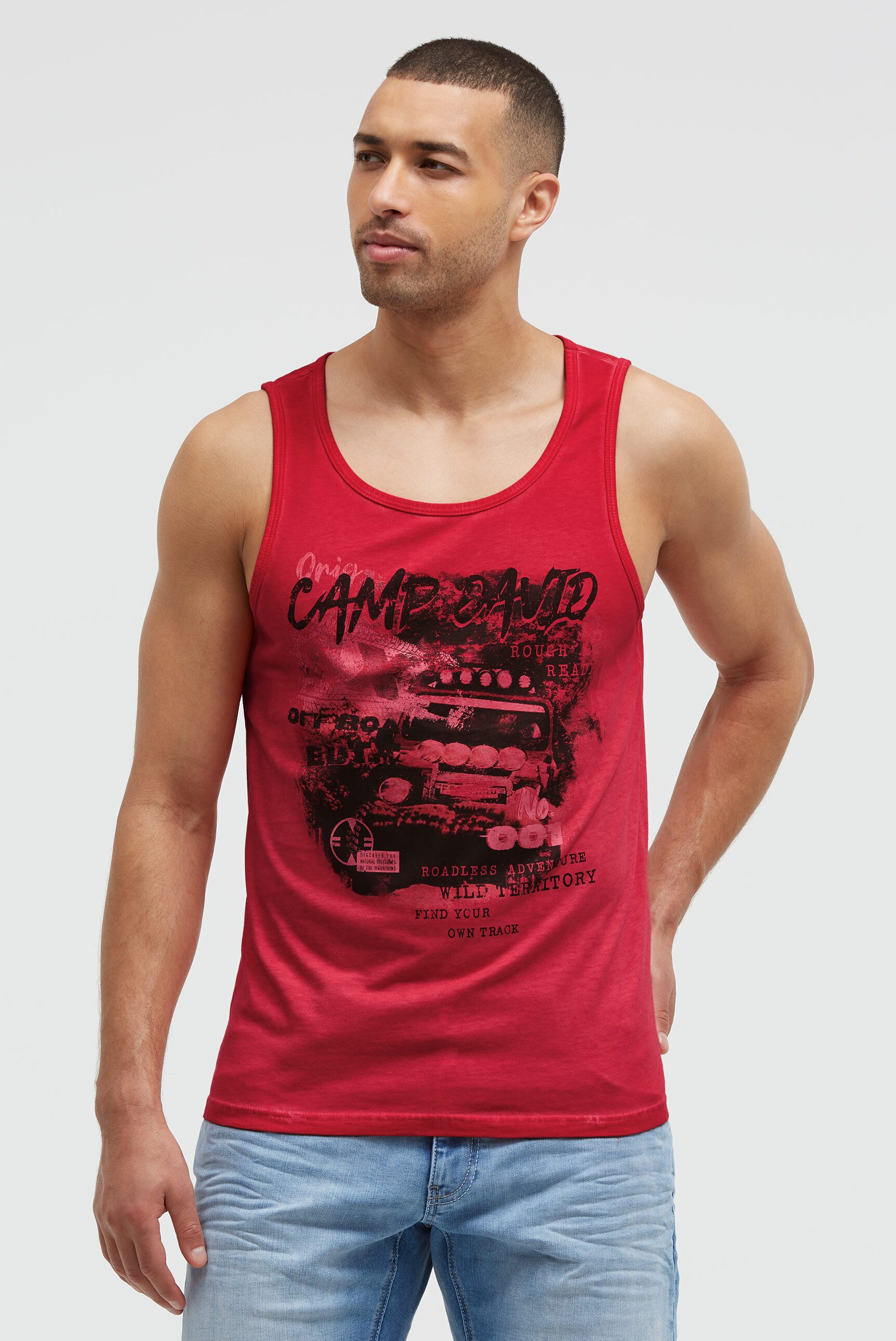 CAMP DAVID Tanktop aus Baumwolle