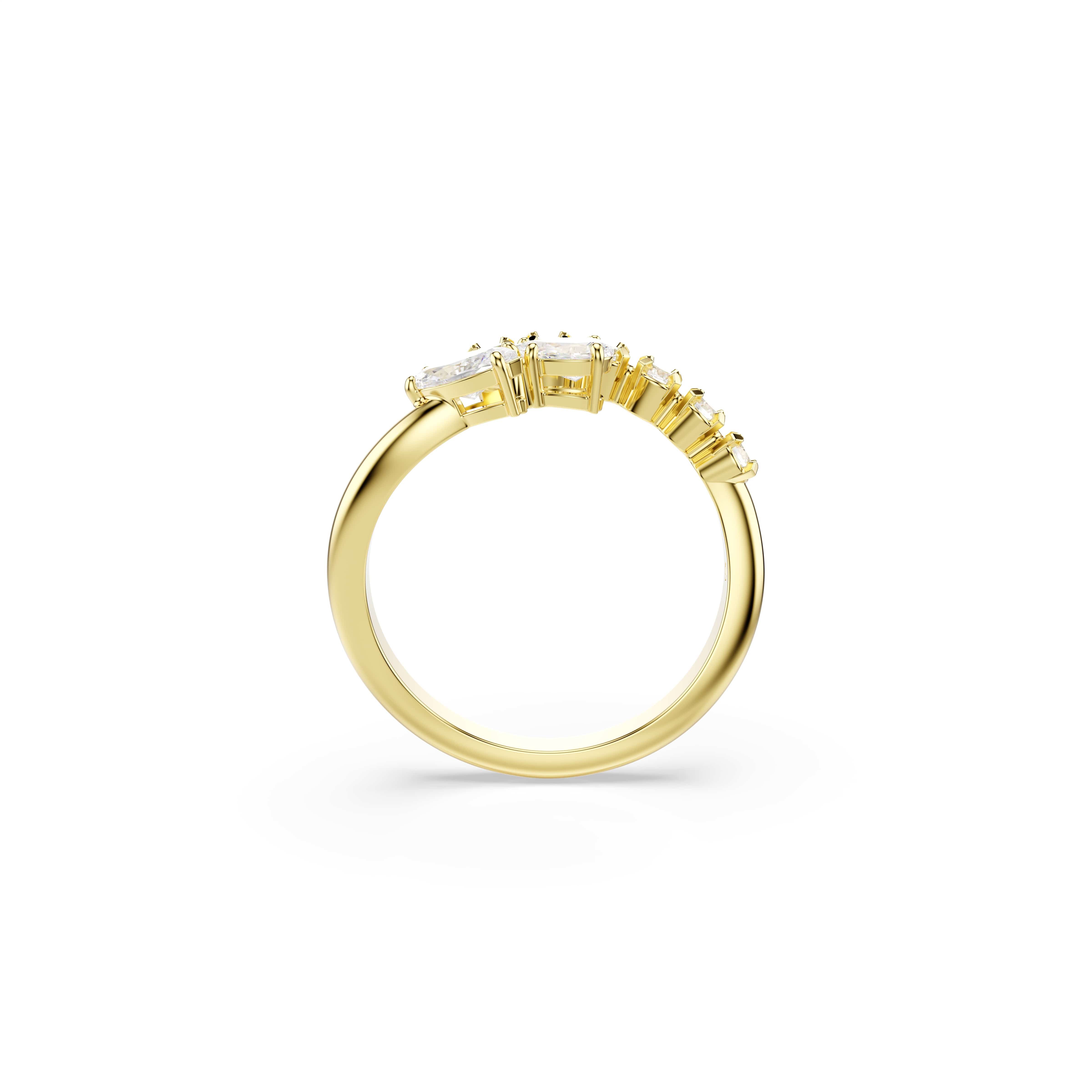 Swarovski Fingerring Schmuck Geschenk Mesmera Ring, mit Swarovski® Kristall, Zirkonia (synth)