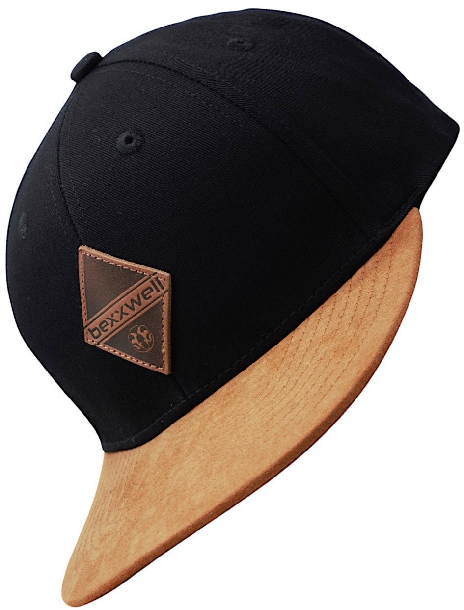 Bexxwell Snapback Cap für Kinder mit Lederpatch (optimale Passform, Unisex)