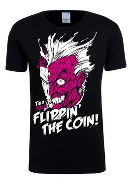 LOGOSHIRT T-Shirt Two-Face – Flippin The Coin mit lizenziertem Originaldesign